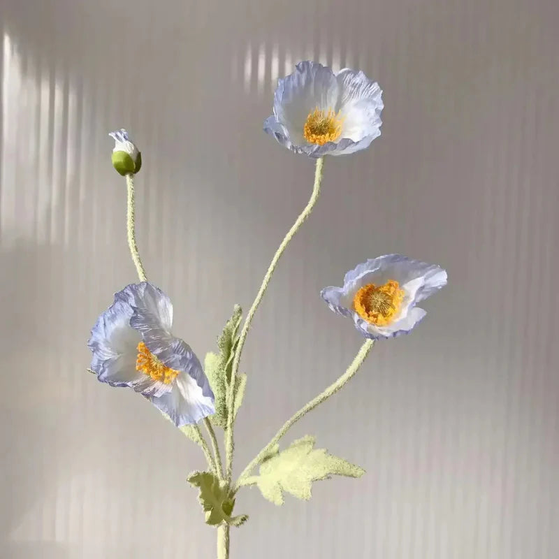 Artificial Poppy Flowers (Set of 6)