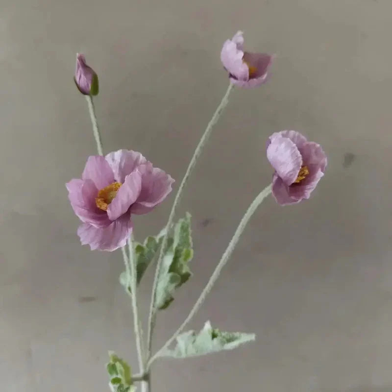 Artificial Poppy Flowers (Set of 6)