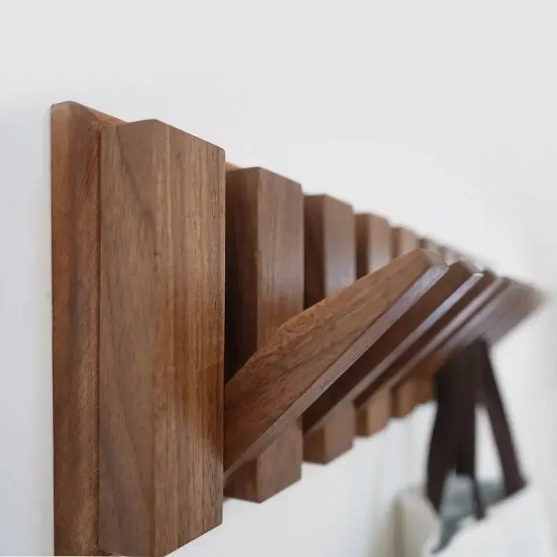 Japandi Walnut Wood Wall Hanger