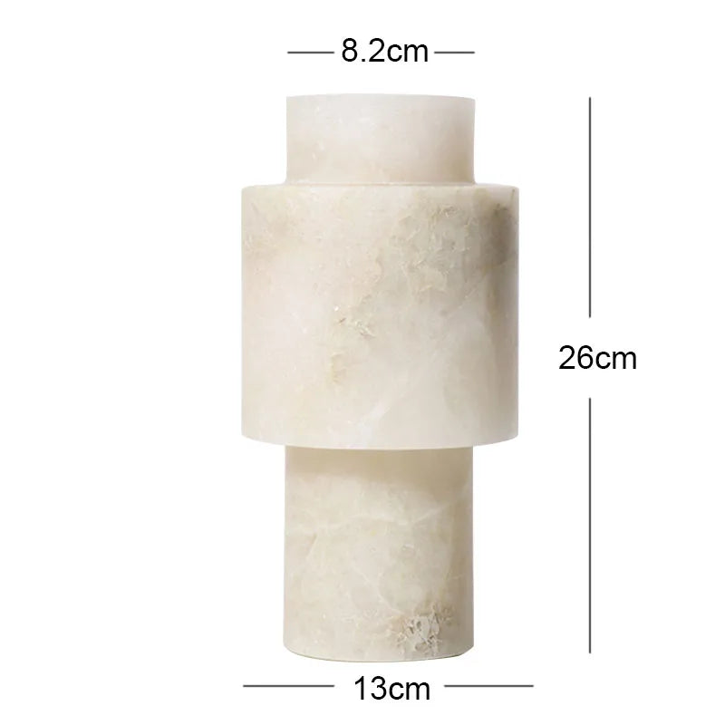 Scandinavian White Onyx Vases