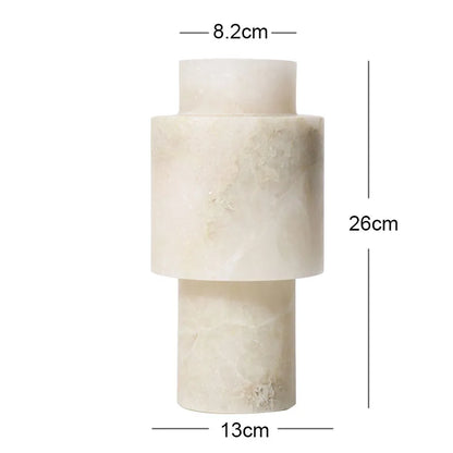 Scandinavian White Onyx Vases