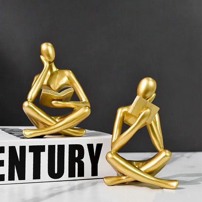 Vilead Resin Reading Statue