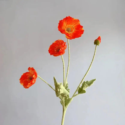 Artificial Poppy Flowers (Set of 6)