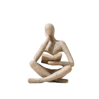 Vilead Resin Reading Statue