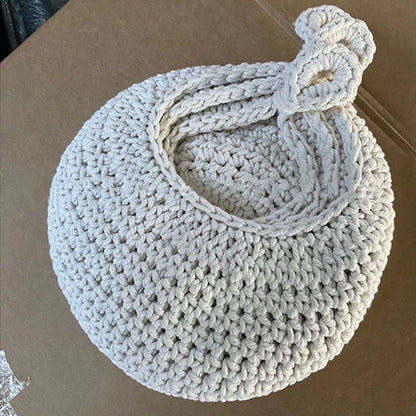White Woven Storage Baskets