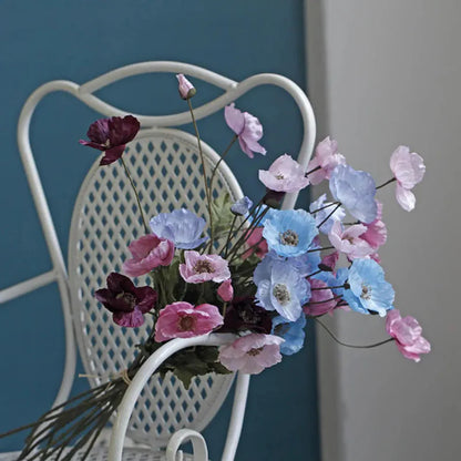 Artificial Poppy Flowers (Set of 6)
