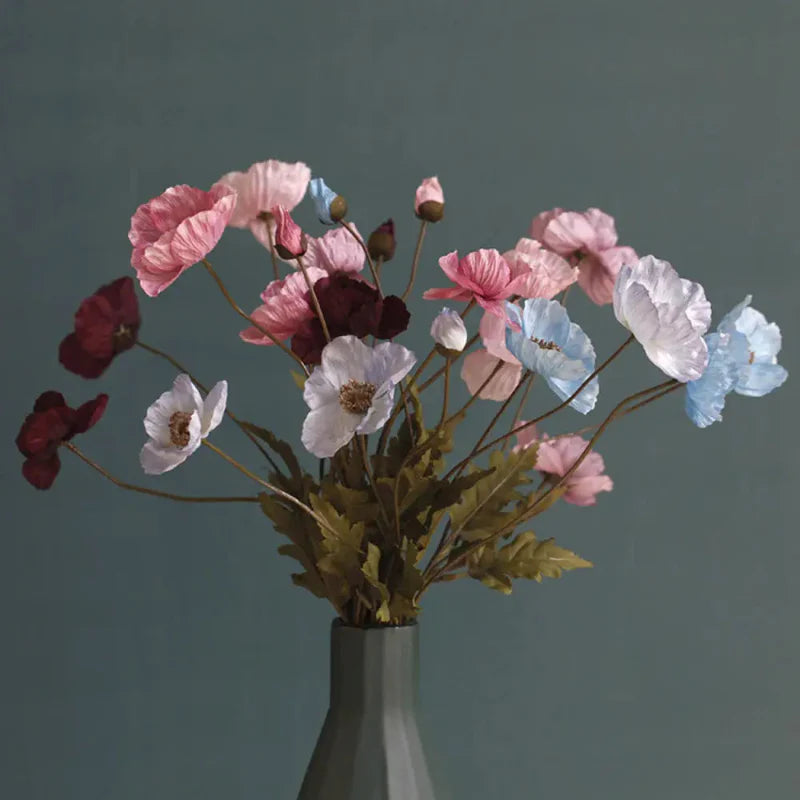 Artificial Poppy Flowers (Set of 6)