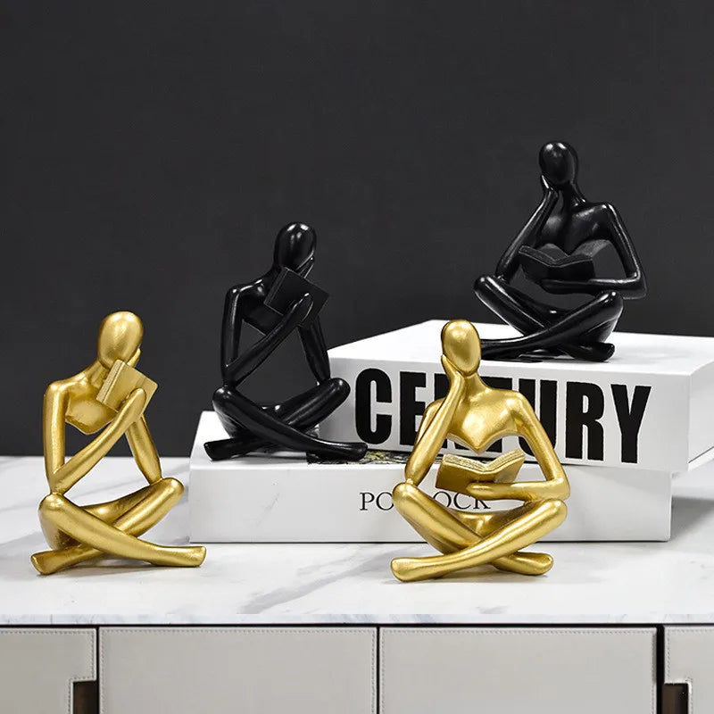 Vilead Resin Reading Statue