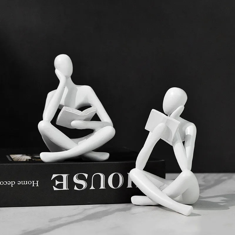 Vilead Resin Reading Statue