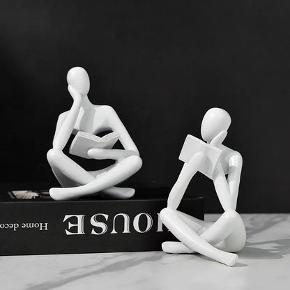 Vilead Resin Reading Statue