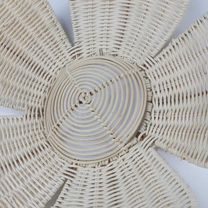 Woven Rattan Wall Flowers