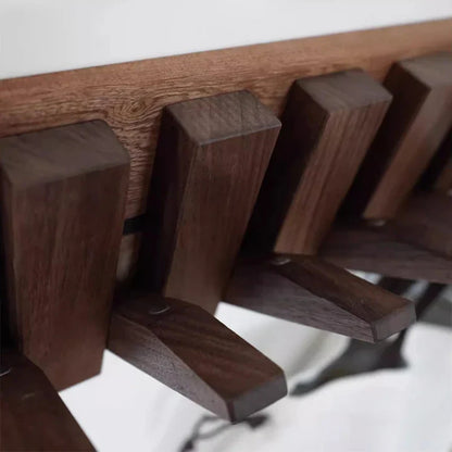 Japandi Walnut Wood Wall Hanger