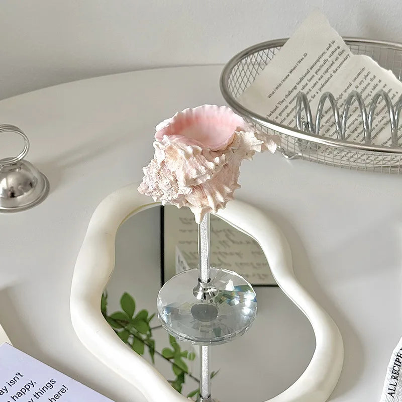 Seashell Glitter Stem Glasses