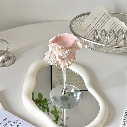 Seashell Glitter Stem Glasses