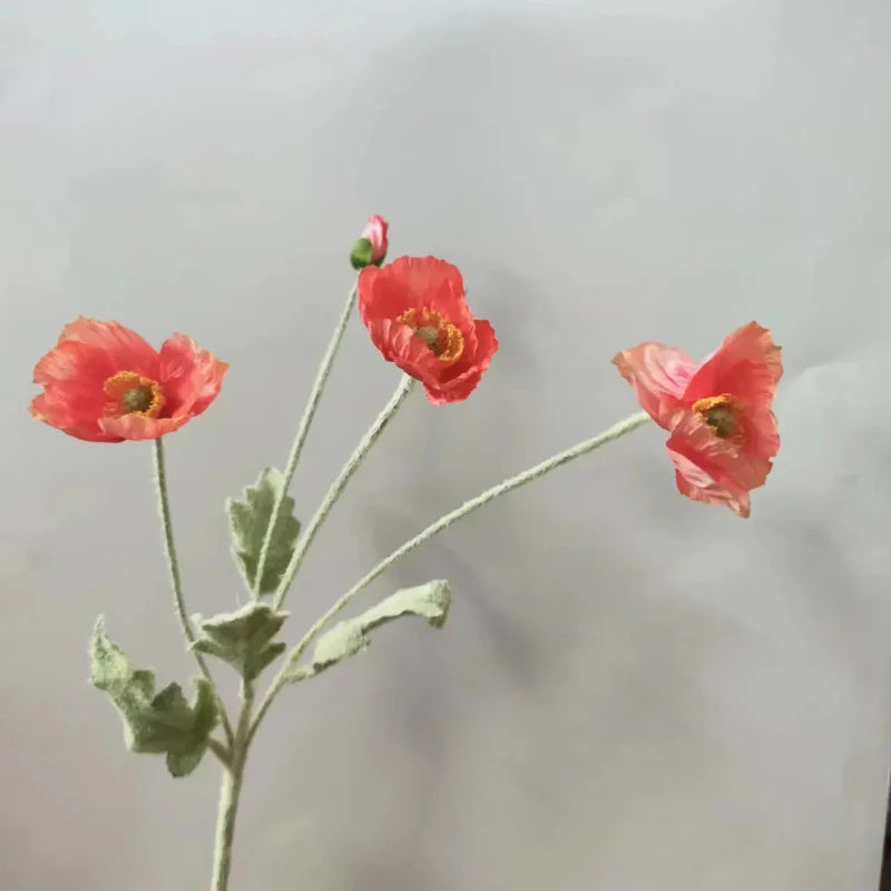 Artificial Poppy Flowers (Set of 6)