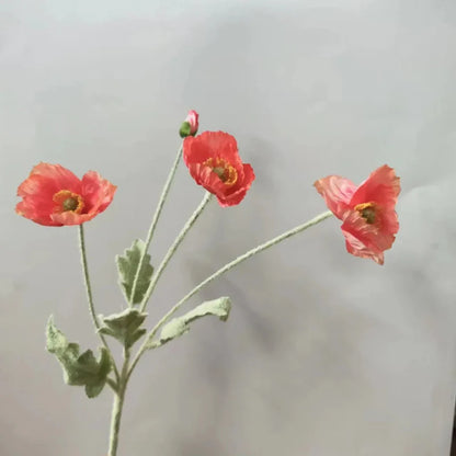 Artificial Poppy Flowers (Set of 6)