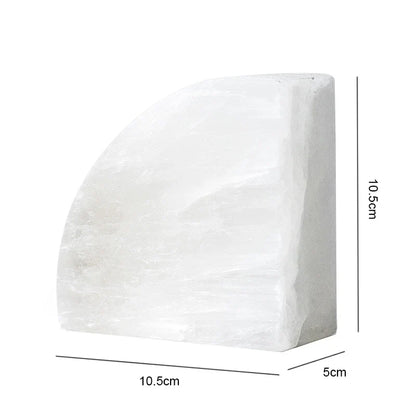 White Onyx Book Ends