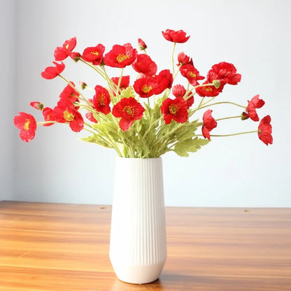 Artificial Poppy Flowers (Set of 6)