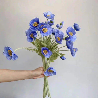 Artificial Poppy Flowers (Set of 6)
