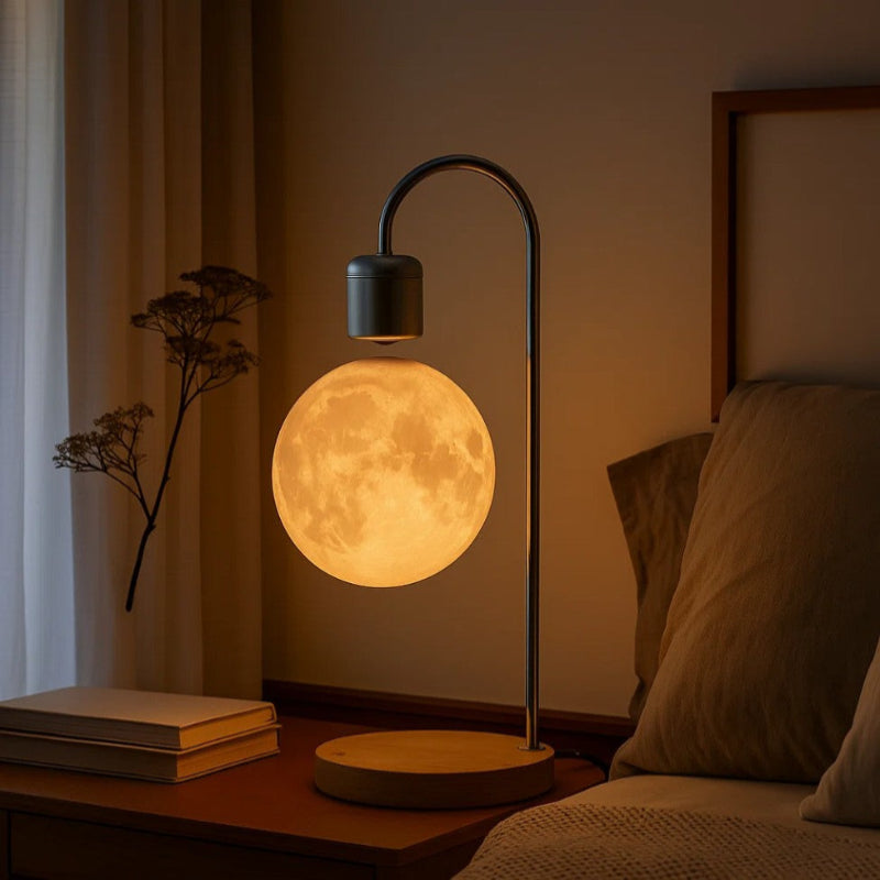 Levitating Wireless Charger Moon Lamp