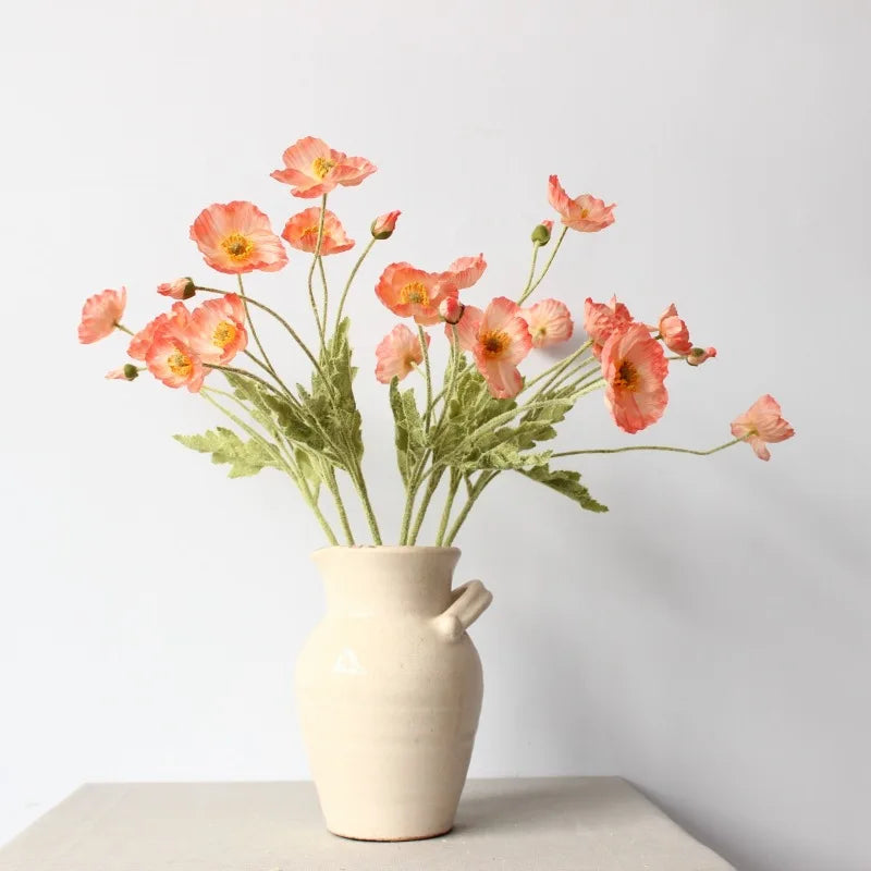 Artificial Poppy Flowers (Set of 6)