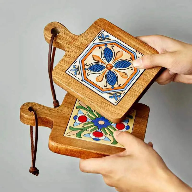 Arbora Wood Tiles Pot Mat