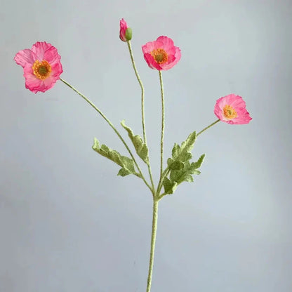 Artificial Poppy Flowers (Set of 6)