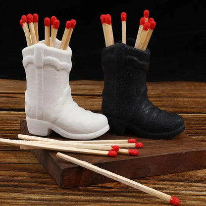 Cowboy Boot Match Stick Holders