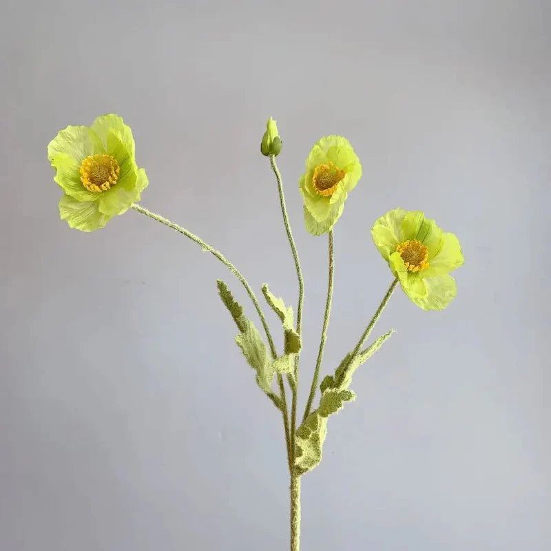 Artificial Poppy Flowers (Set of 6)