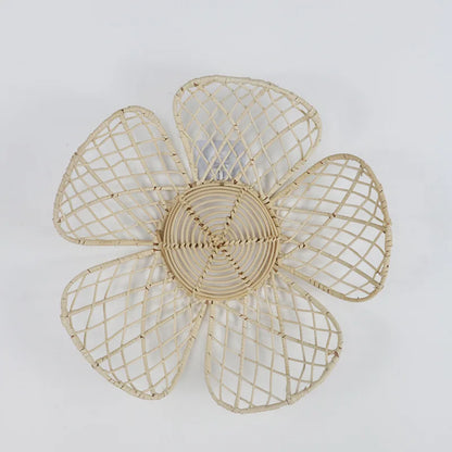 Woven Rattan Wall Flowers