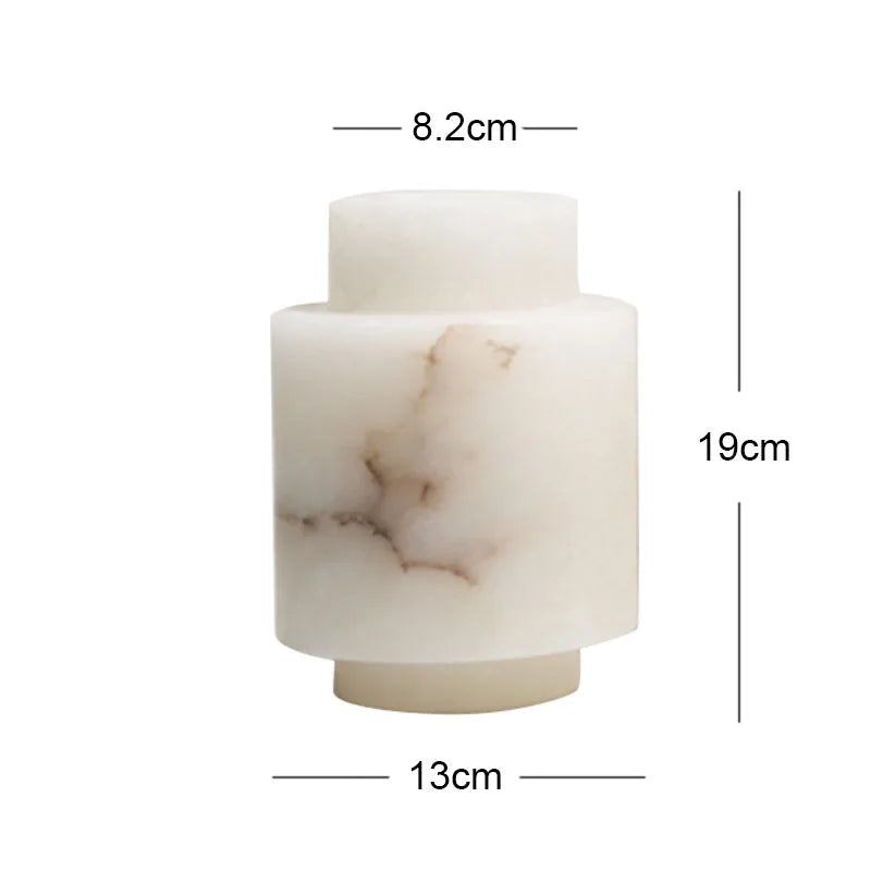 Scandinavian White Onyx Vases
