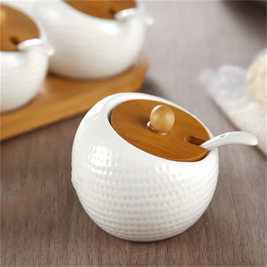 Aroma Spice Jar With Wood Lid