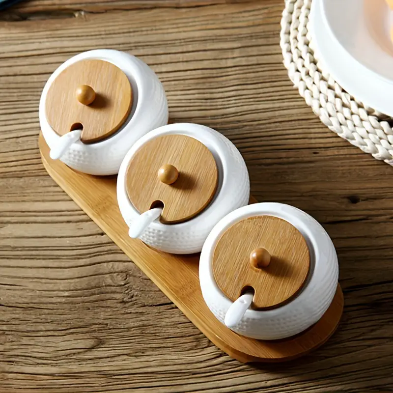 Aroma Spice Jar With Wood Lid