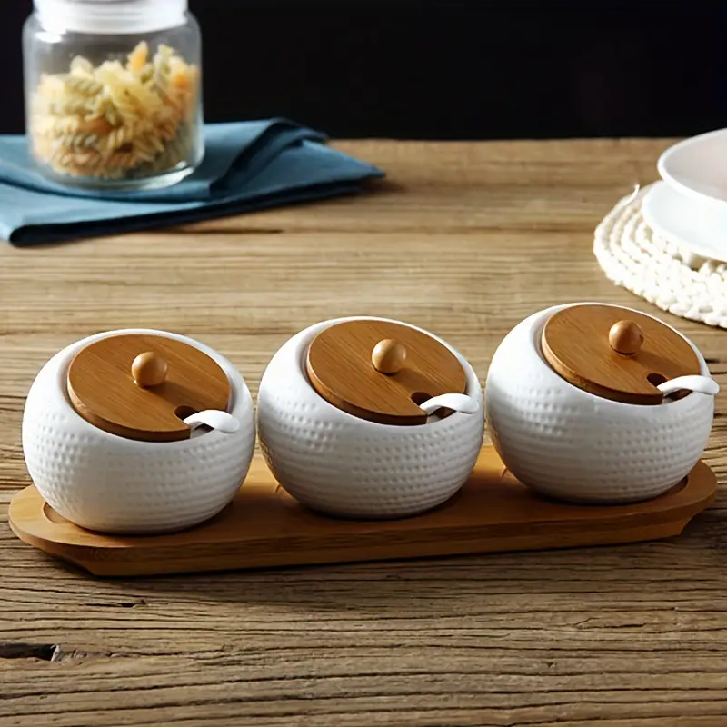 Aroma Spice Jar With Wood Lid