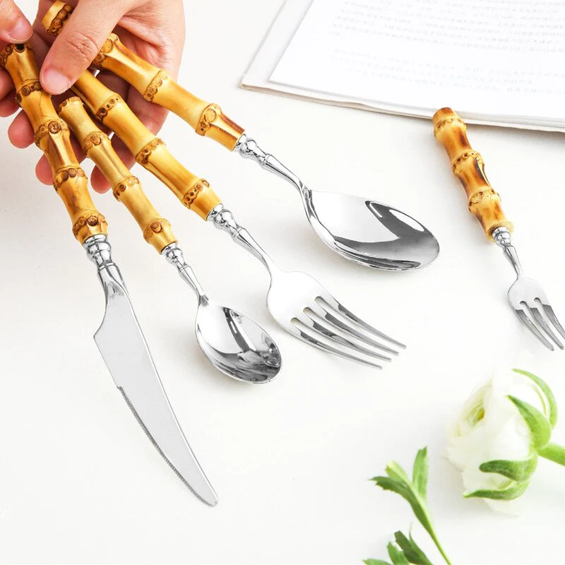 Arashiyama Stainless Bamboo Cutlery Set