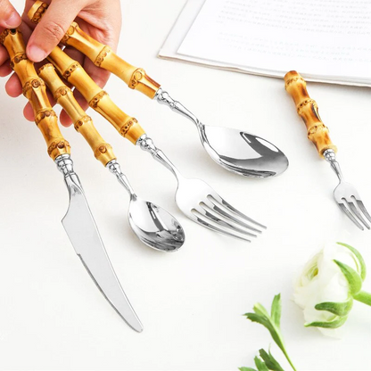 Arashiyama Stainless Bamboo Cutlery Set