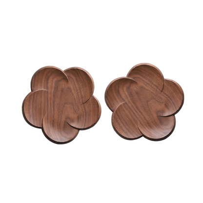 Walnut Bloom Coaster Set