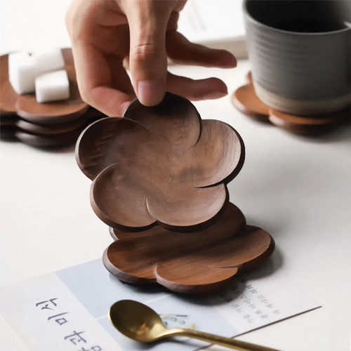 Walnut Bloom Coaster Set