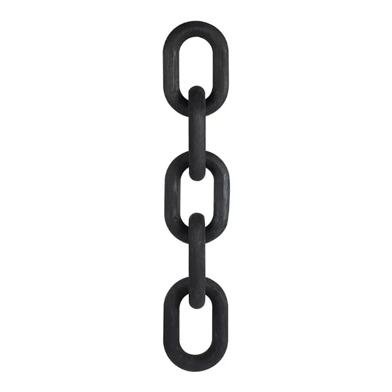 Black Wood Chain Link