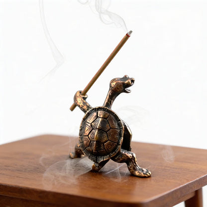 Brass Turtle Incense Holder