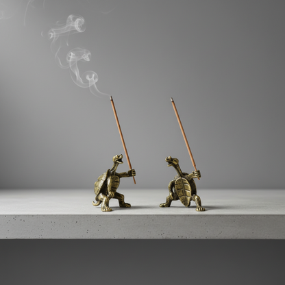Brass Turtle Incense Holder