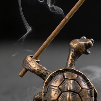 Brass Turtle Incense Holder