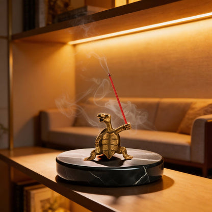 Brass Turtle Incense Holder