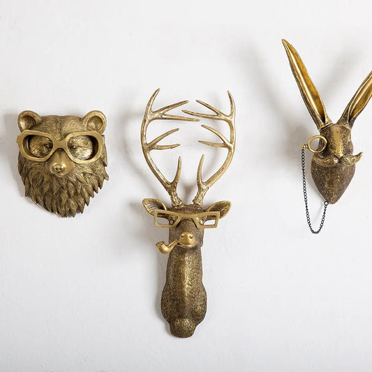 Dapper Animal Wall Decorative Figurines
