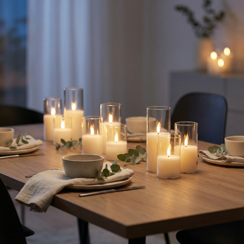 Flameless Candles (Set of 9)