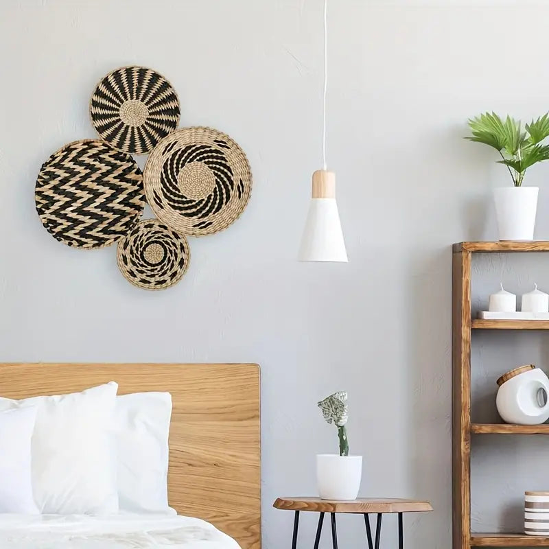 Boho Woven Wall Baskets